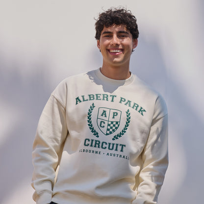 Unisex  Shield Crew Neck [nat]