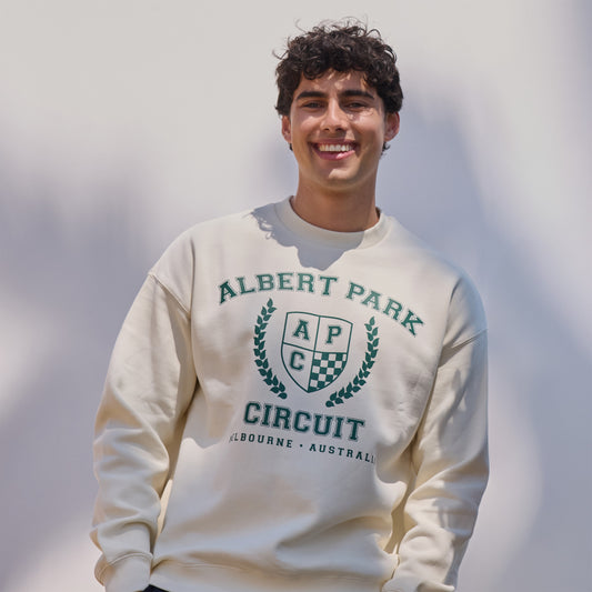 Unisex  Shield Crew Neck [nat]